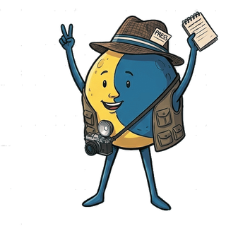 Mascote O Lunar acenando
