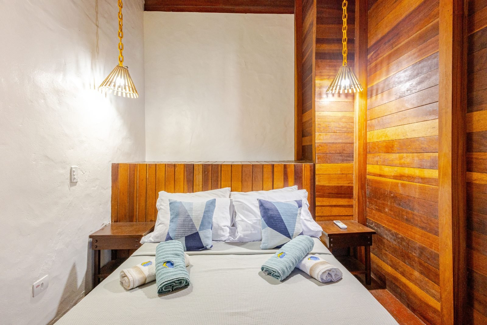 Quarto do chalé Villa com cama de casal